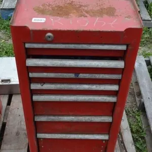 Snap on tool box with assortment of tools