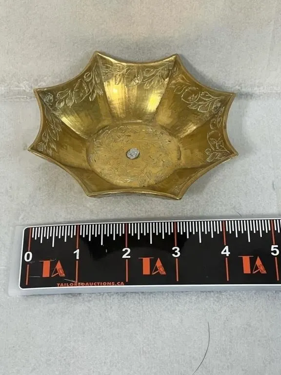 Vintage Handmade Brass Dish