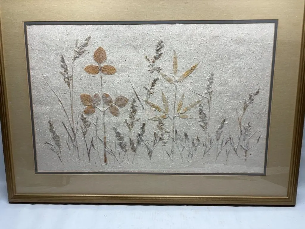 Framed Pressed Botanical Floral Art
