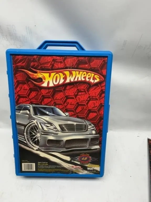 Hot Wheels Blue Carrying Case Holds 48 Cars