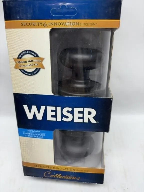 Weiser Door Knob Set, Bed & Bath Collection