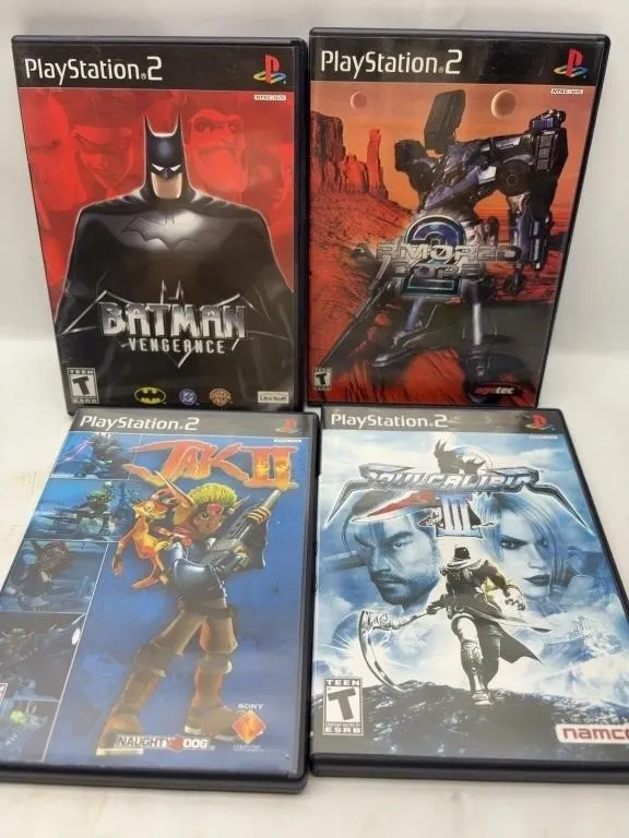 PS2 Game Lot Batman, Armored Core 2, Jak II,