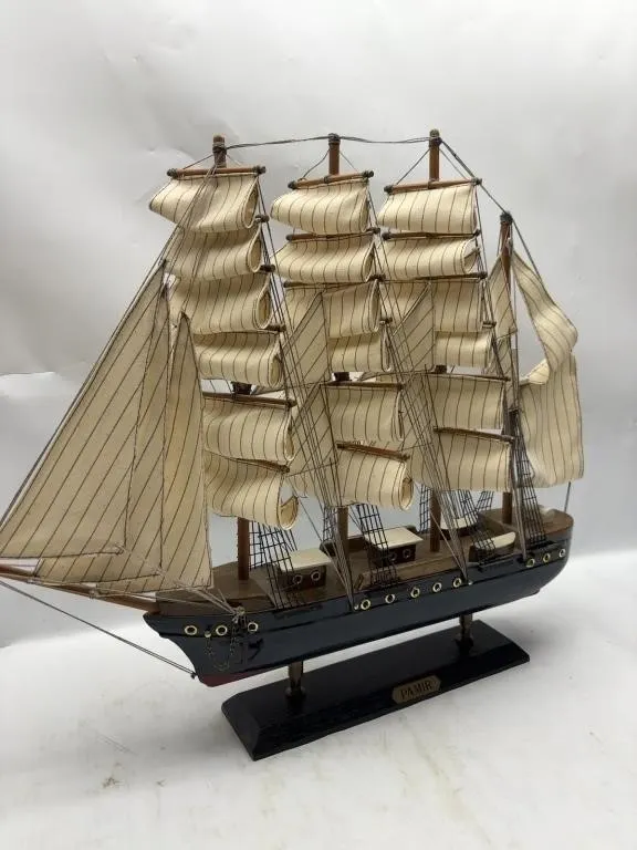 Pamir Wooden Tall Ship Model on Stand