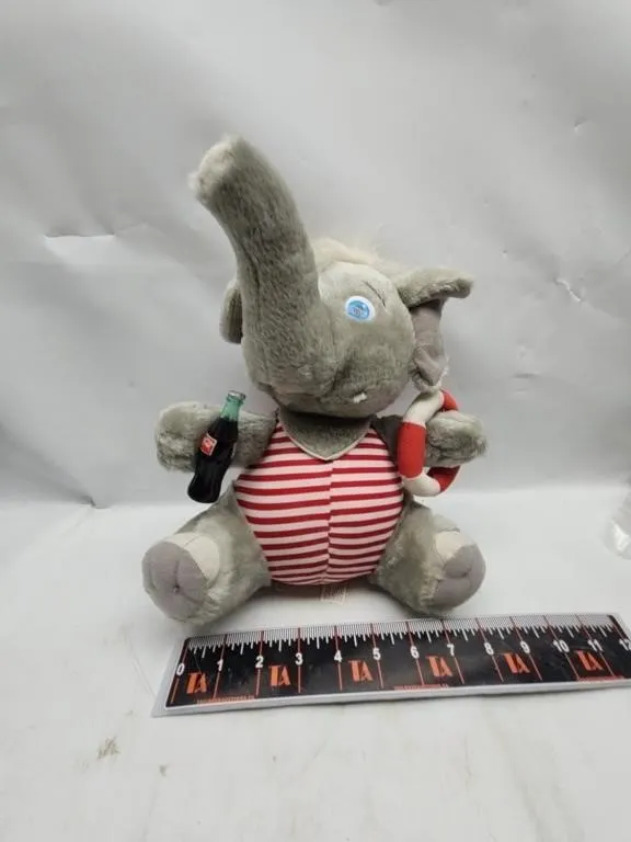 Coca-Cola Plush Elephant with Life Ring Toy