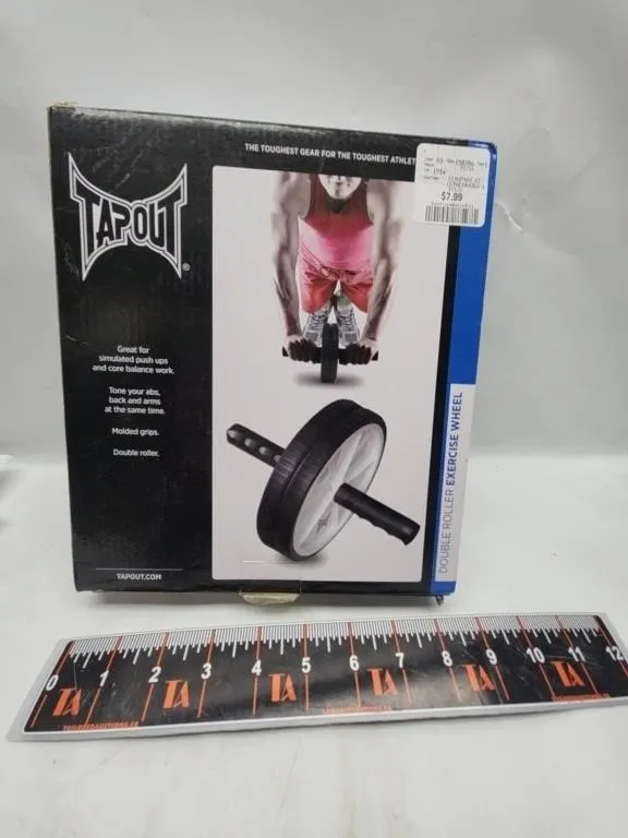 TapOut Double Roller Ab Exercise Wheel