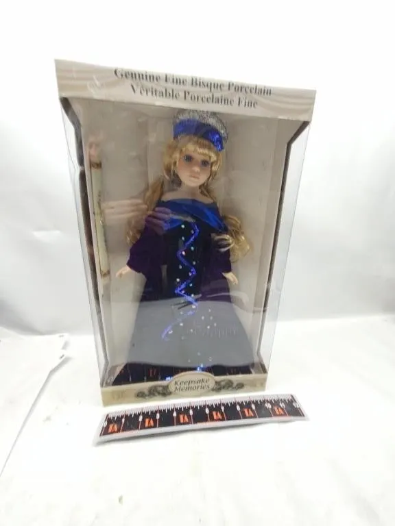 Keepsake Memories Bisque Porcelain Doll NIB
