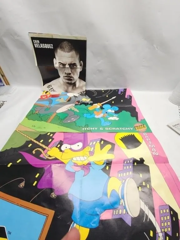 Bartman Itchy & Scratchy Poster w Cain Velasquez