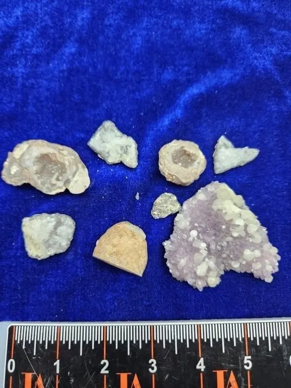 Mineral Specimen Lot - Geodes & Amethyst Cluster