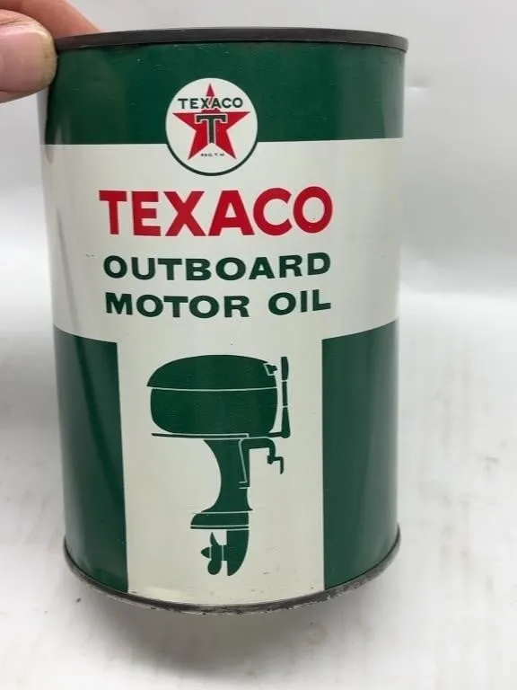 Vintage Texaco Outboard Motor Oil Can
