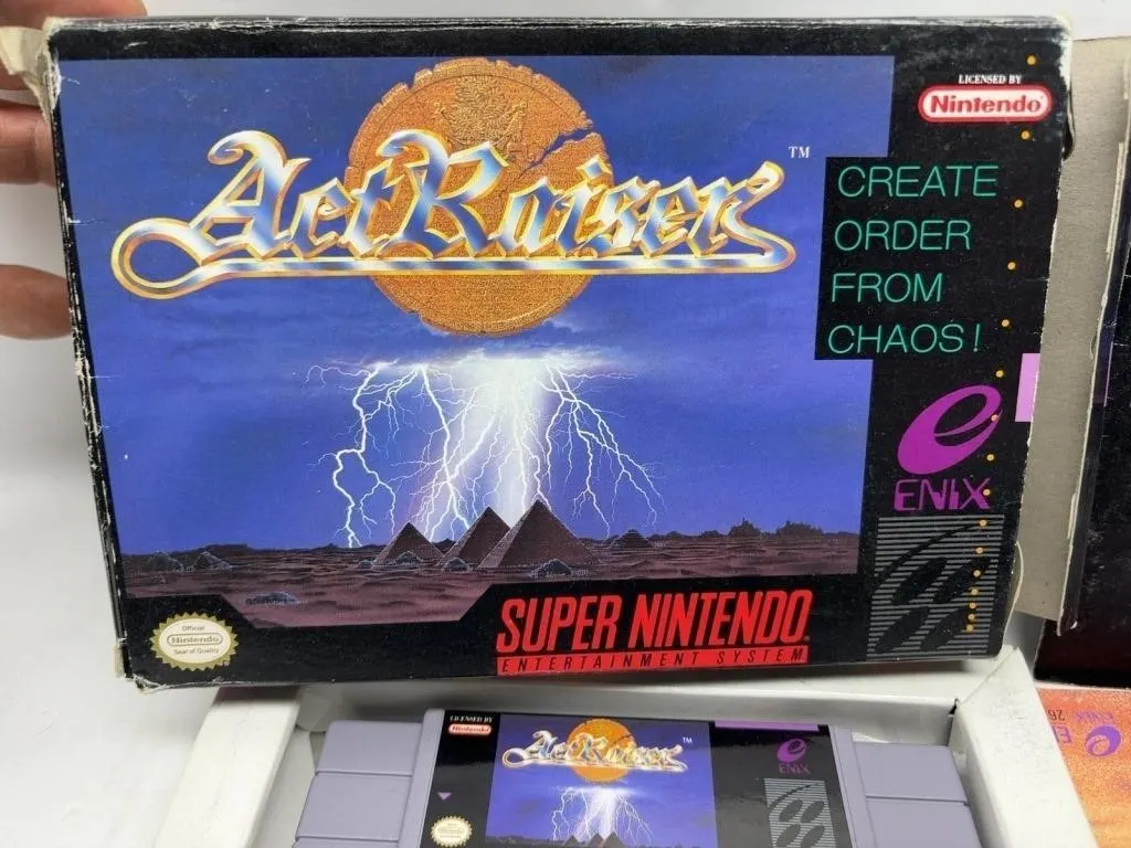 ActRaiser Super Nintendo SNES Game with Box