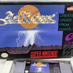 ActRaiser Super Nintendo SNES Game with Box