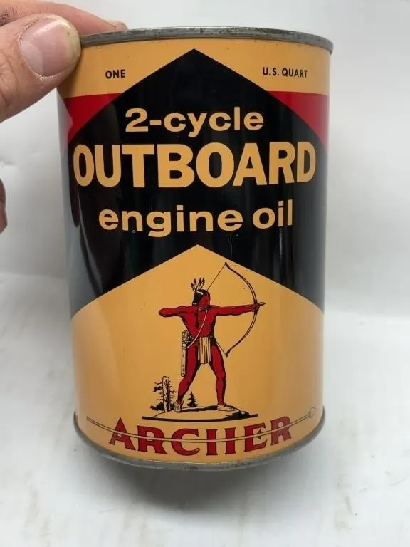 Archer 2-Cycle Outboard Engine Oil Can, 1 Quart