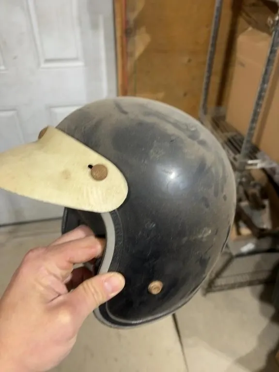 Vintage Open-Face Motorcycle Helmet