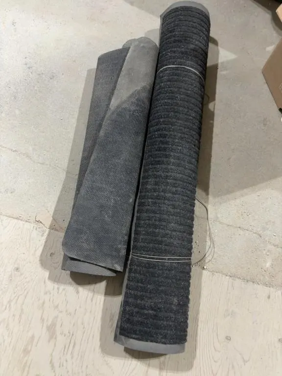 Rolled Rubber Floor Mats, Set of 3