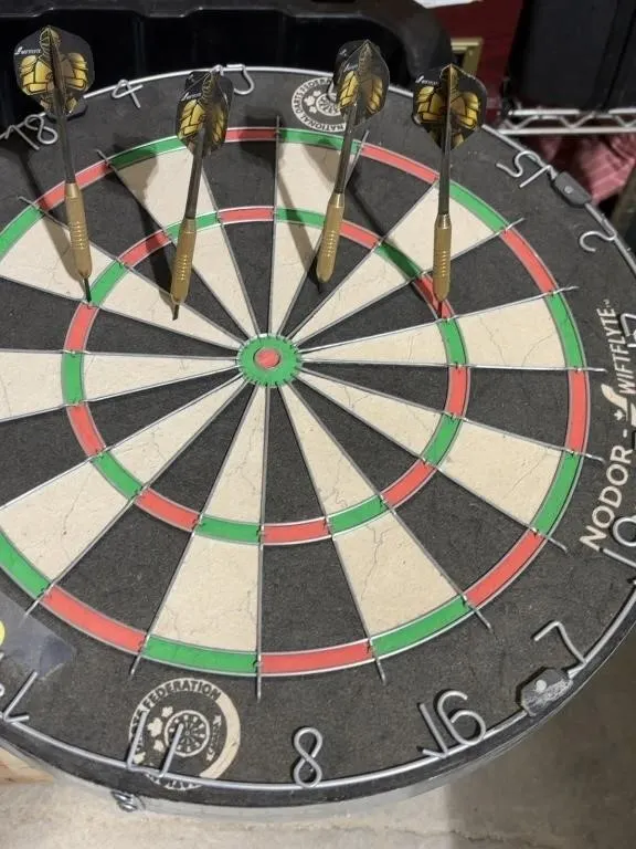 Nodor Swiftflyte Dartboard with Darts