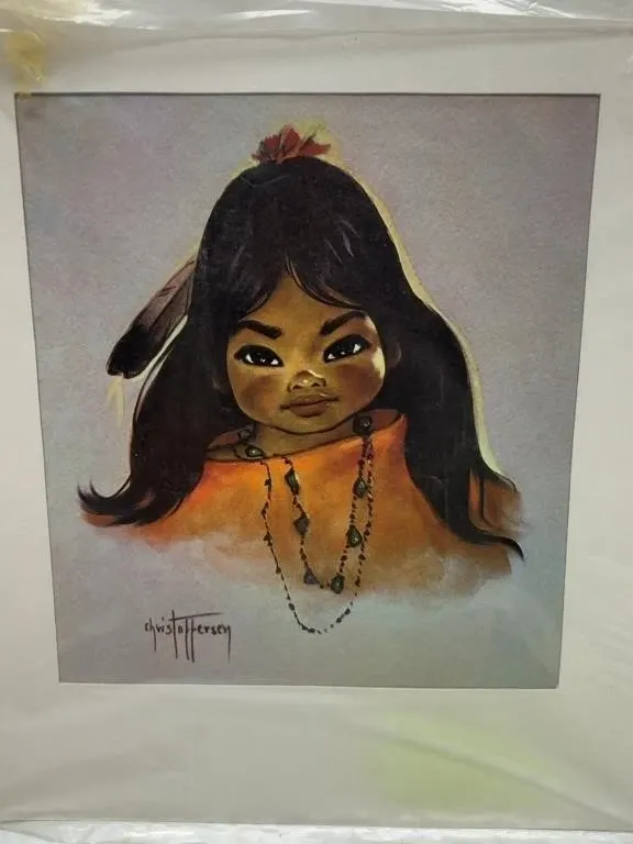 Christoffersen Native American Girl Print
