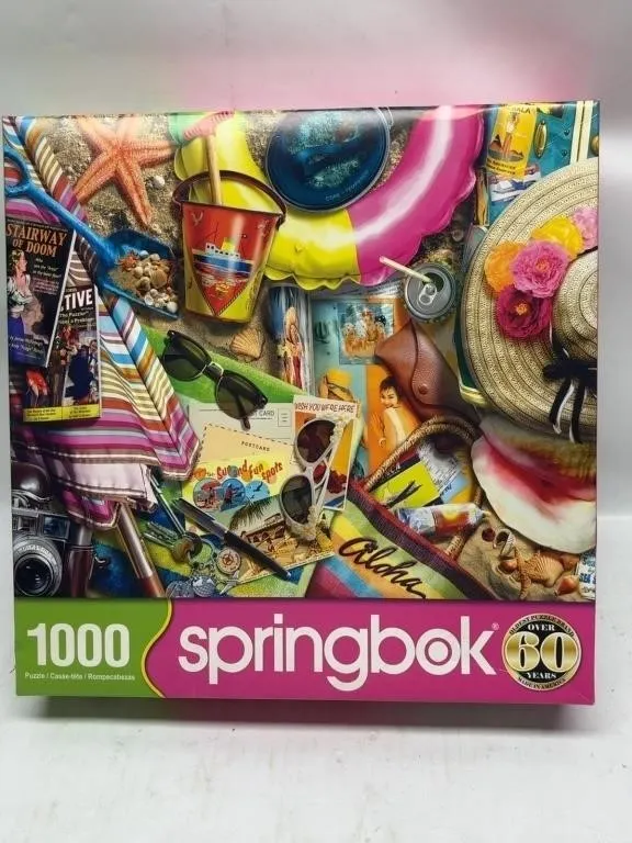 Springbok Beach Memories 1000 Piece Puzzle