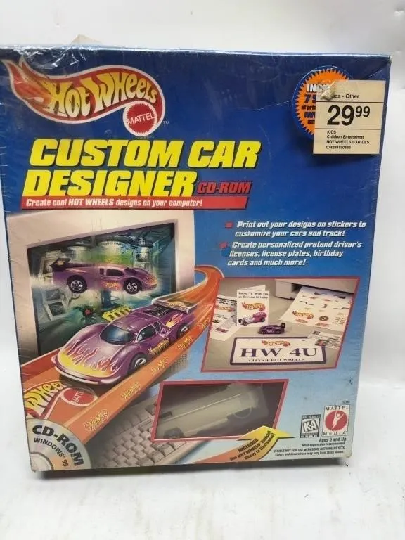 Hot Wheels Custom Car Designer CD-ROM