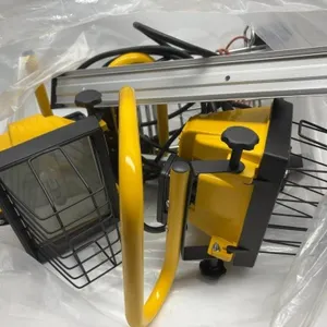 Dual Yellow Work Lights with Mounting Bracket