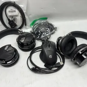 Headphones, Logitech Mouse & Cables Lot