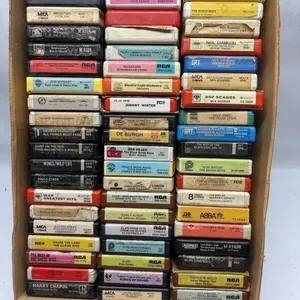 Large Lot of 8-Track Tapes - Rock & Pop