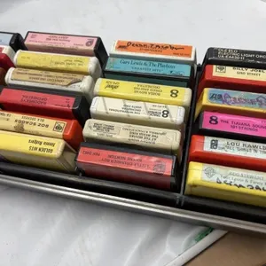 8-Track Tape Lot with Carrying Case