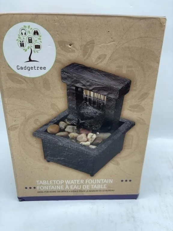 Gadgetree Tabletop Water Fountain, Battery