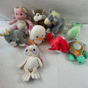 Enesco Tender Tails Plush Animals (Lot of 9)