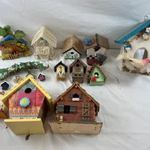 Mixed Birdhouse Decor - 15pc Collection