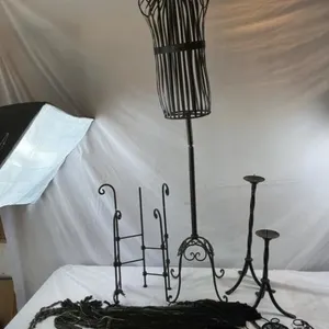 Mixed Black Metal Decor & Textiles (5pc)