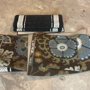 4pc Floral & Geometric Area Rug Set