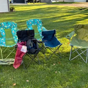 Folding Camp Chairs - 5pc Assorted