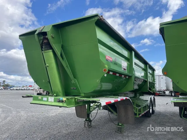 2021 Gallegos 28 ft T/A Semirremolque de Volteo / End Dump Trailer