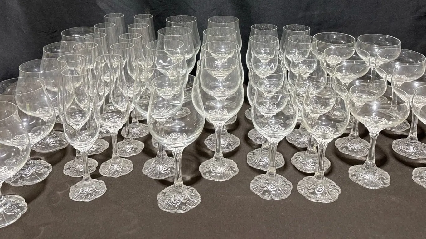 Rosenthal Classic Rose Crystal Stemware Set