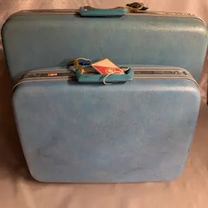 Samsonite Blue Hard Shell Luggage Set of 2 Suitcases