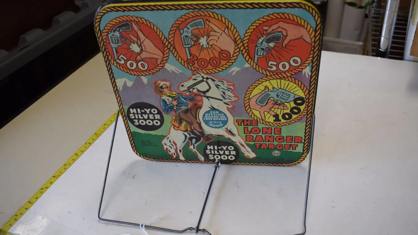 1938 Marx Lone Ranger Litho Tin Target