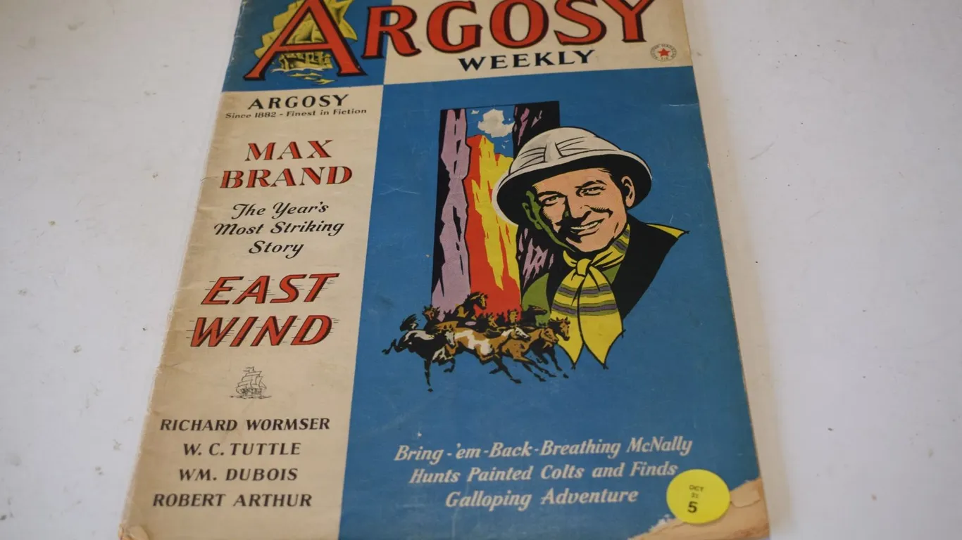 1941 Argosy Weekly Pulp Magazine – WWII Era feat. Vintage Pepsi-Cola Ad