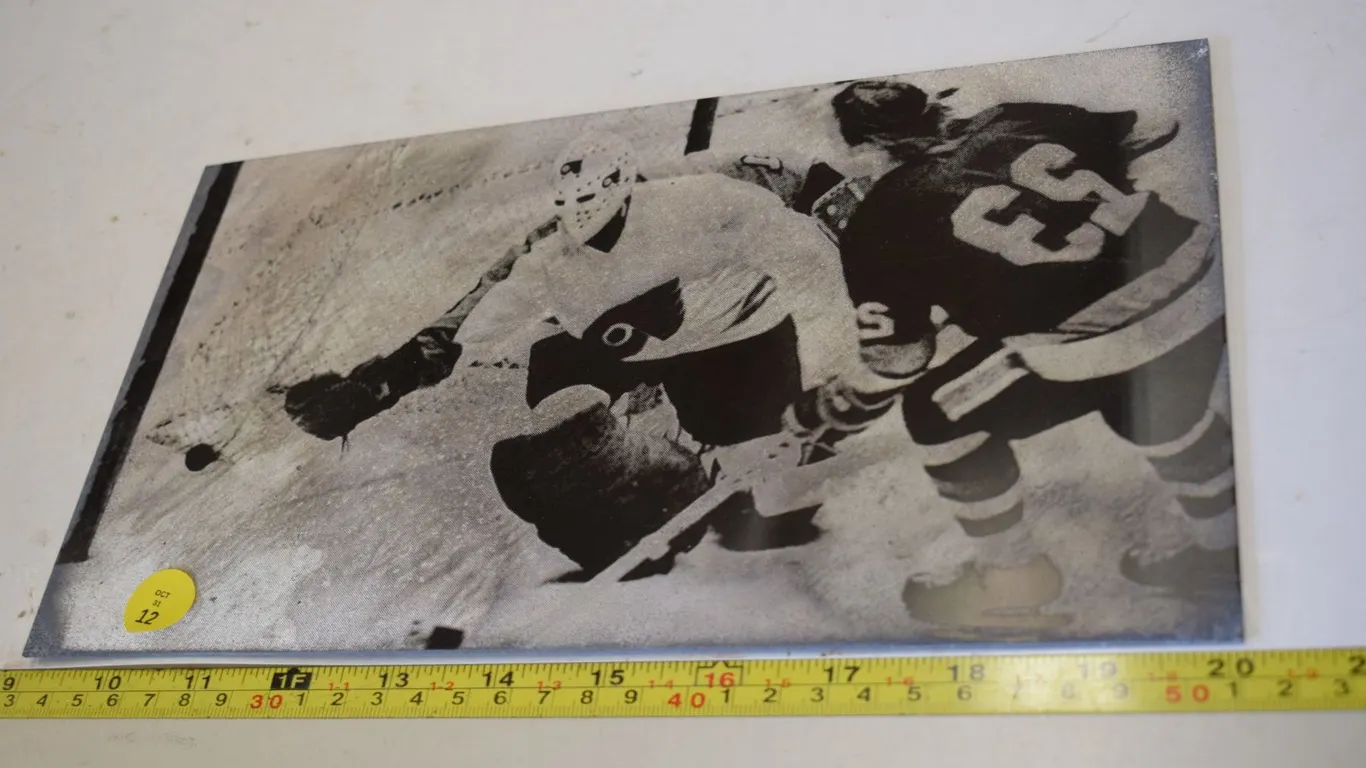 1970’s NHL Goalie Bernie Parent Printing Plate