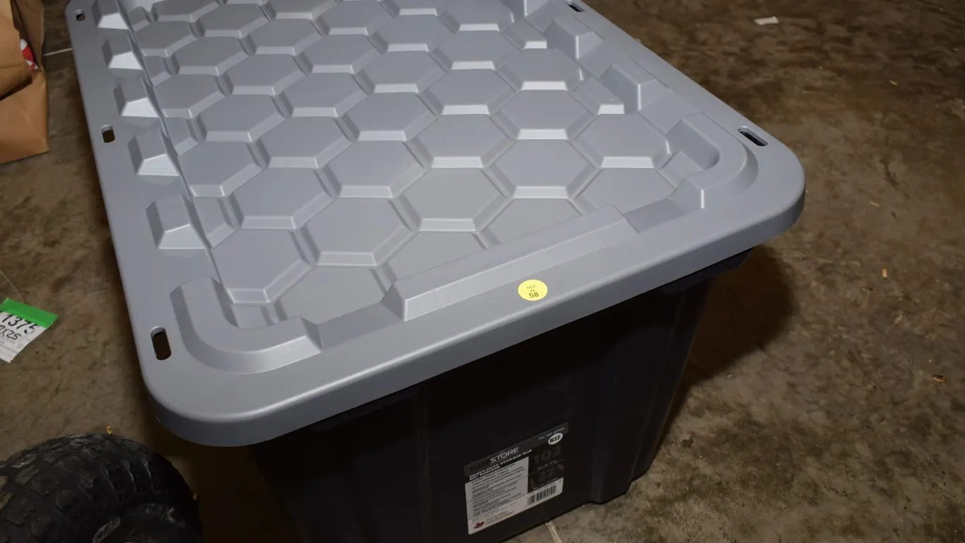 102L Heavy Duty Plastic Stacking Storage Tub