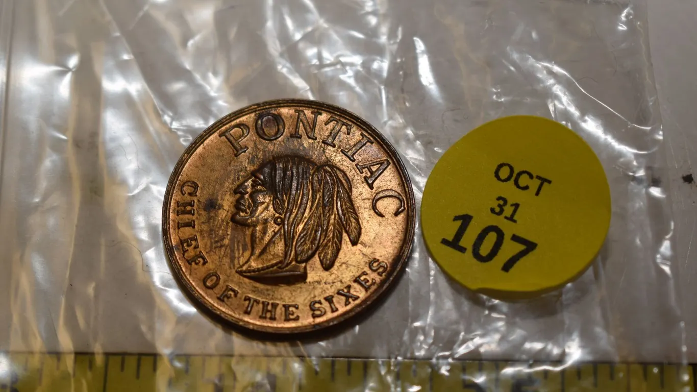 Pontiac Old Auto Token