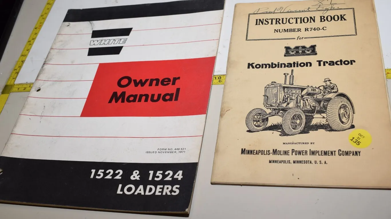 Minneapolis-Moline & White Tractor Manuals