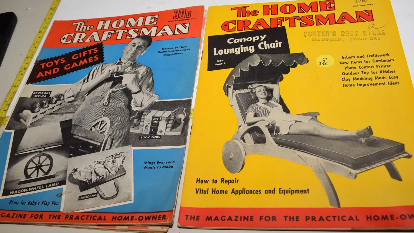 1943 & 1945 Home Craftsman Magazines