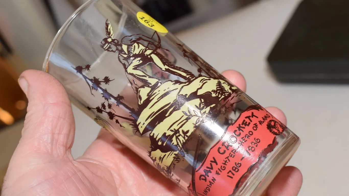 Vintage Davy Crockett Glass