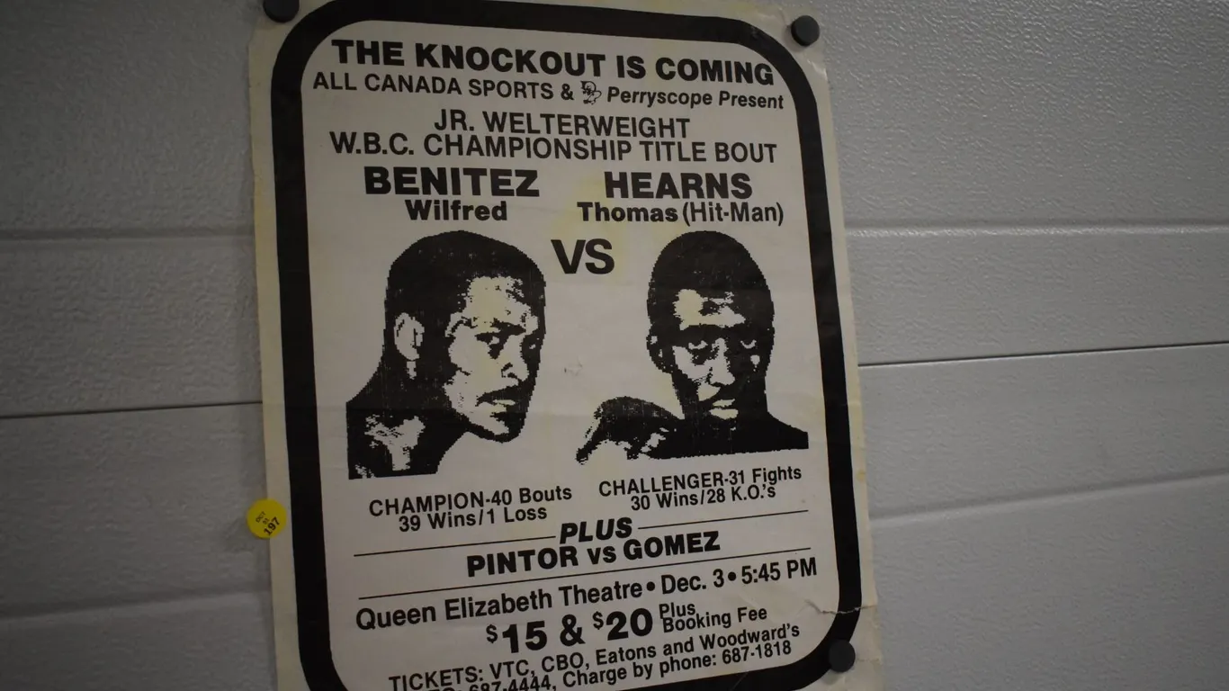 Original Boxing Poster feat. Thomas Hearns