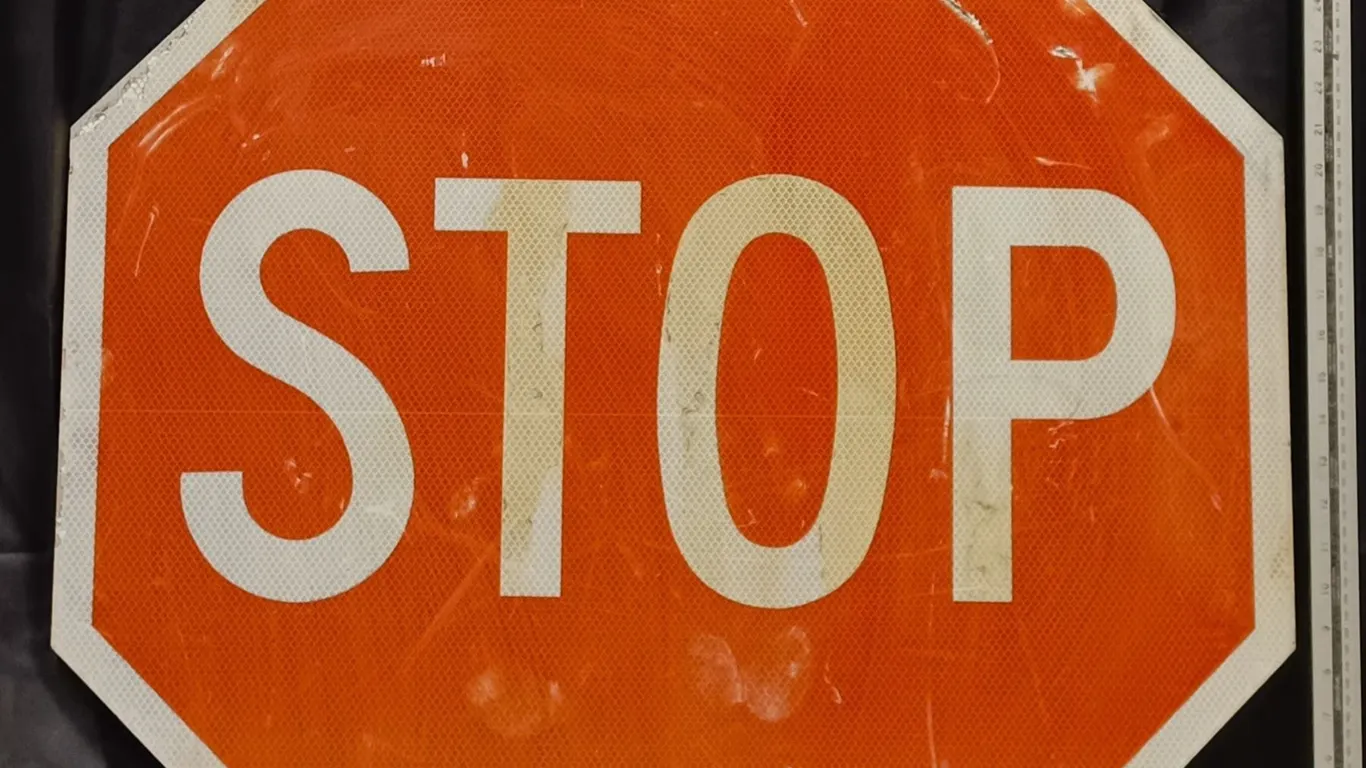 Large Metal “Stop” Sign