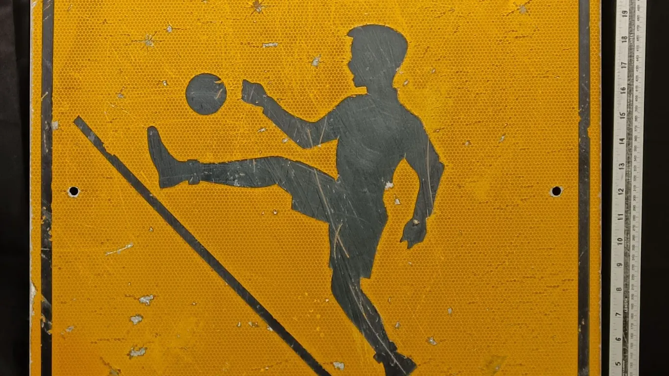 Large Metal Playground Zone Sign