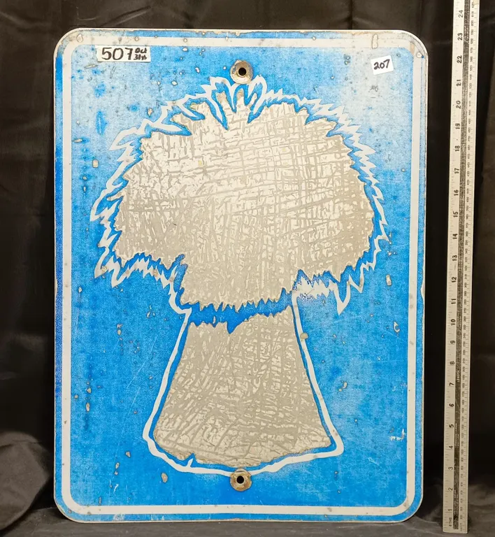 Metal Wheat Sheaf Grid Highway Sign