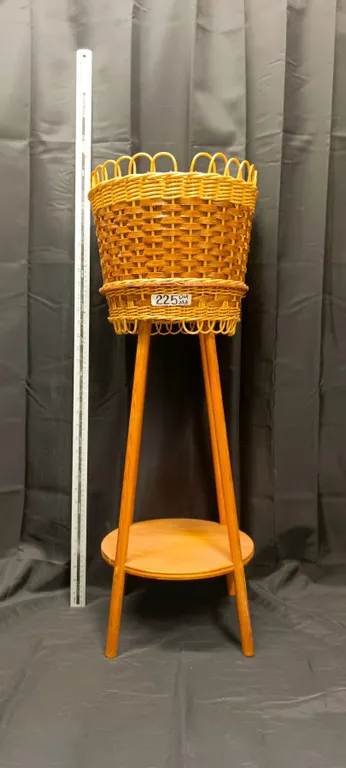Wicker Rattan Plant Stand