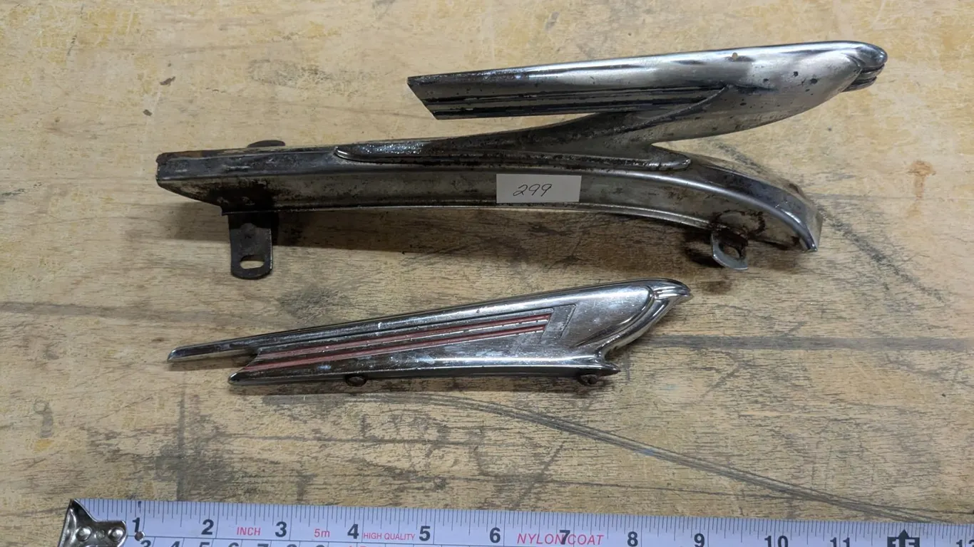 (2) Chevy Hood Ornaments