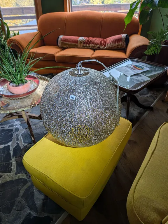 Large, new Moroccan style pendant light. Never used. Mint condition. New wiring. Around 18-20 inch d